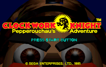 Clockwork Knight Title Screen